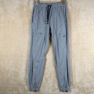 Fabletics Womens Grey Joggers Elastic Waist Drawstring Pockets Size S/M READ